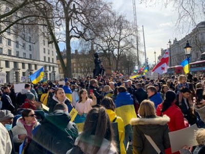 Protesty przeciwko rosyjskiej agresji