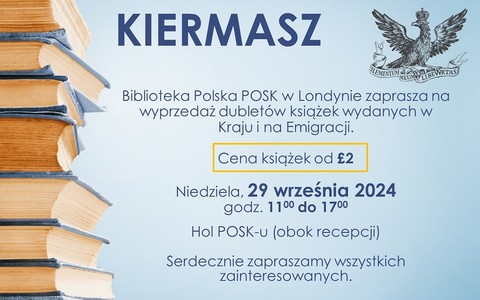 Read more about the article Kiermasz książek w bibliotece POSK