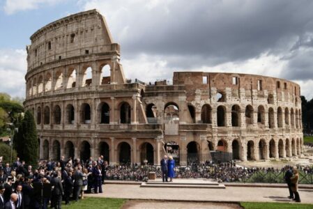 Królewska para na rocznicy w Rzymie
