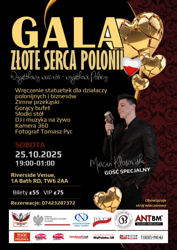 You are currently viewing Złote Serce Polonii – Gala Nagród 2025 w Londynie