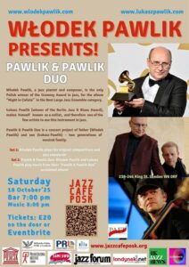 Pawlik & Pawlik Duo w sobotę w Jazz Cafe POSK