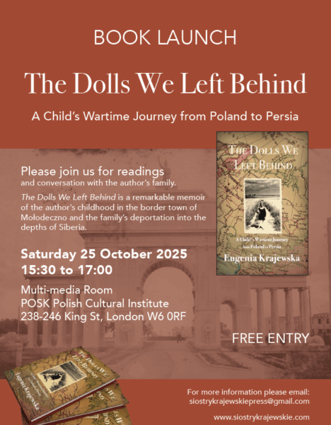 Wspomnienia Eugenii Krajewskiej – premiera książki w POSK