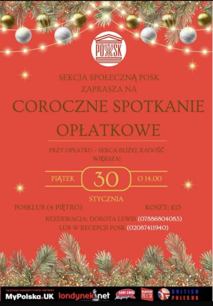 Spotkanie opłatkowe dla seniorów  w POSK