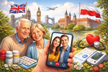 Jak dbać o zdrowie rodziców w Polsce, mieszkając w UK?