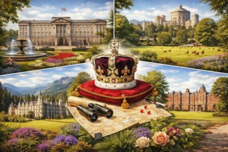 Królewskie rezydencje: pałace i posiadłości brytyjskiej monarchii